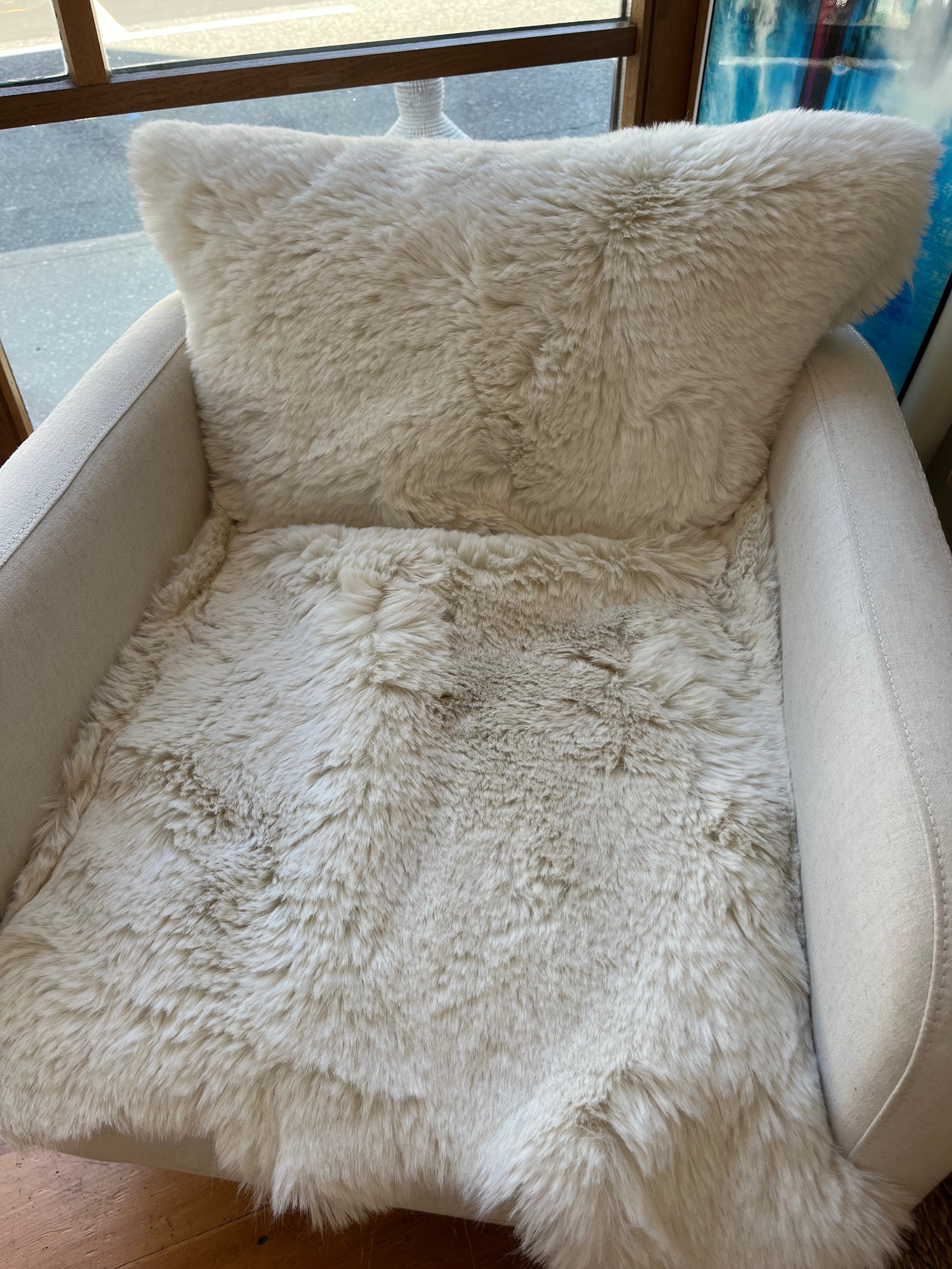 Faux Sheepskin Chair Cover