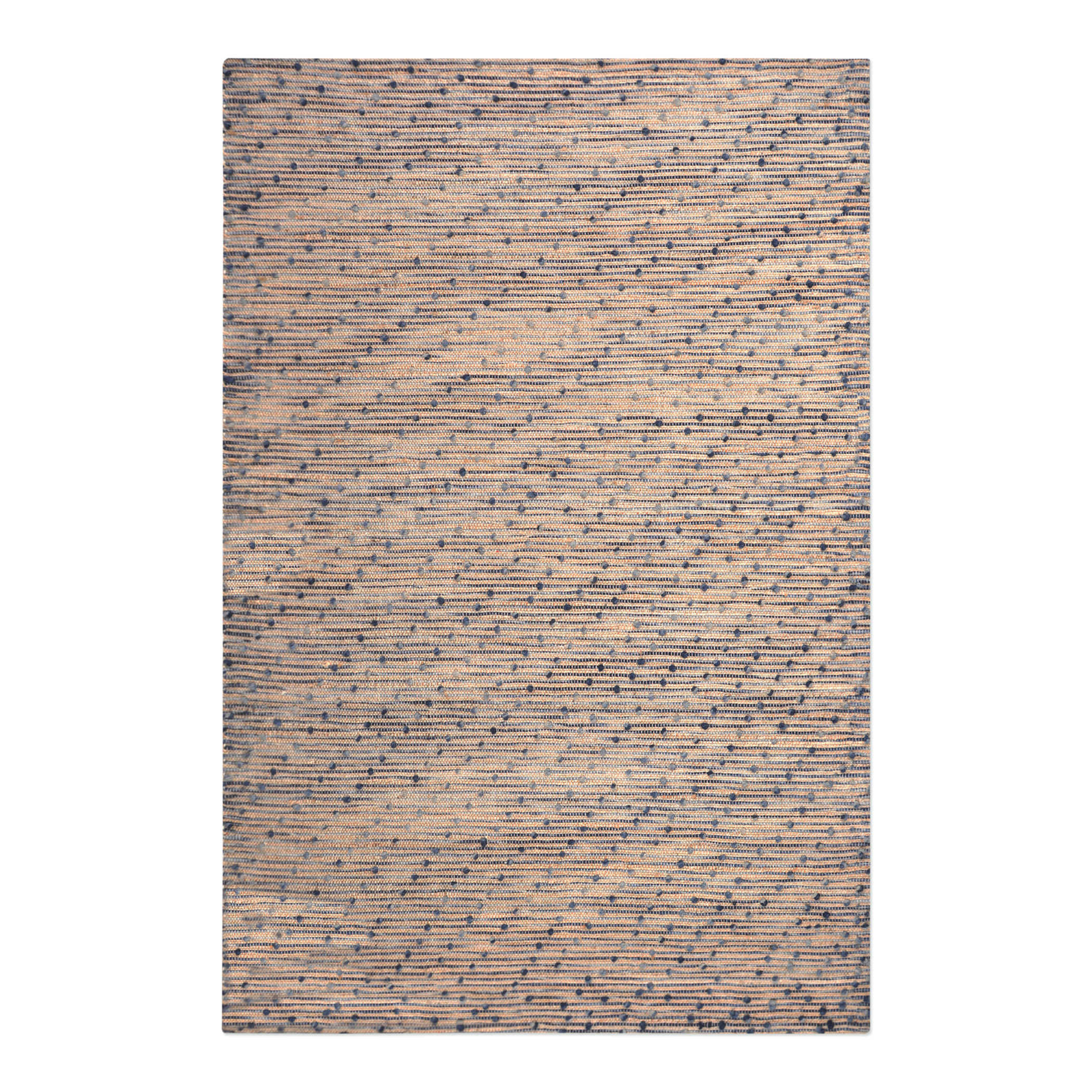 Blue Wool & Hemp Rug