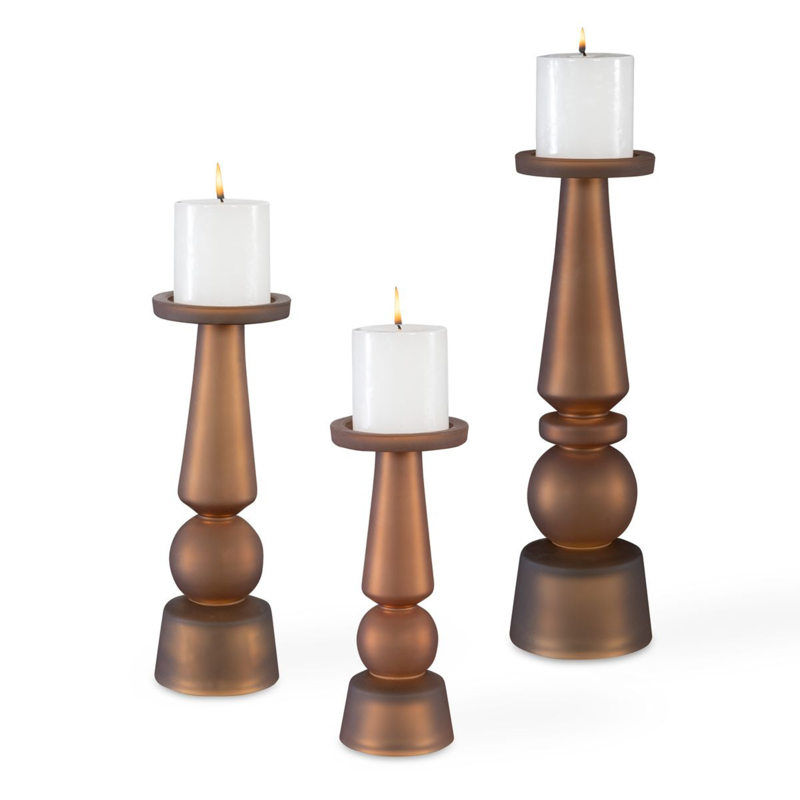 Glass Pillar Set