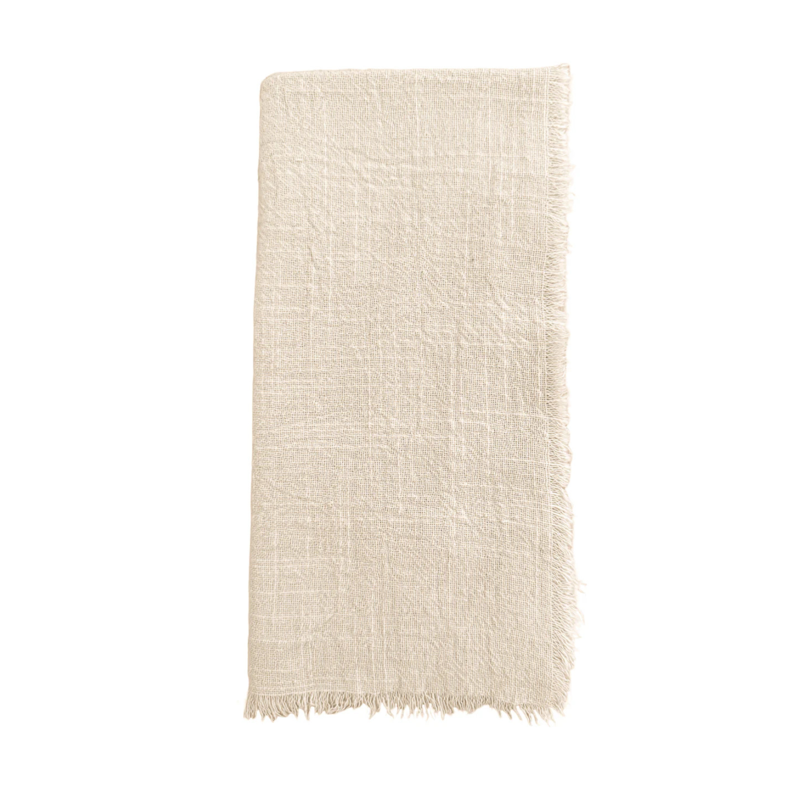 Cotton Gauze Fringe Linen Napkins (Set of 4)