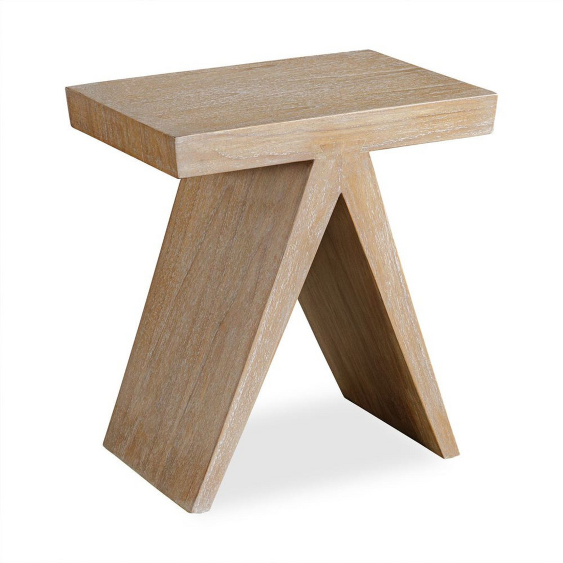 Mindi Wood Accent Stool