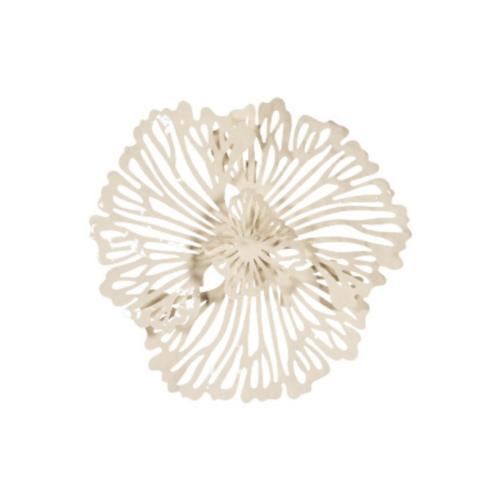 Sculpted Metal Floral Wall Art