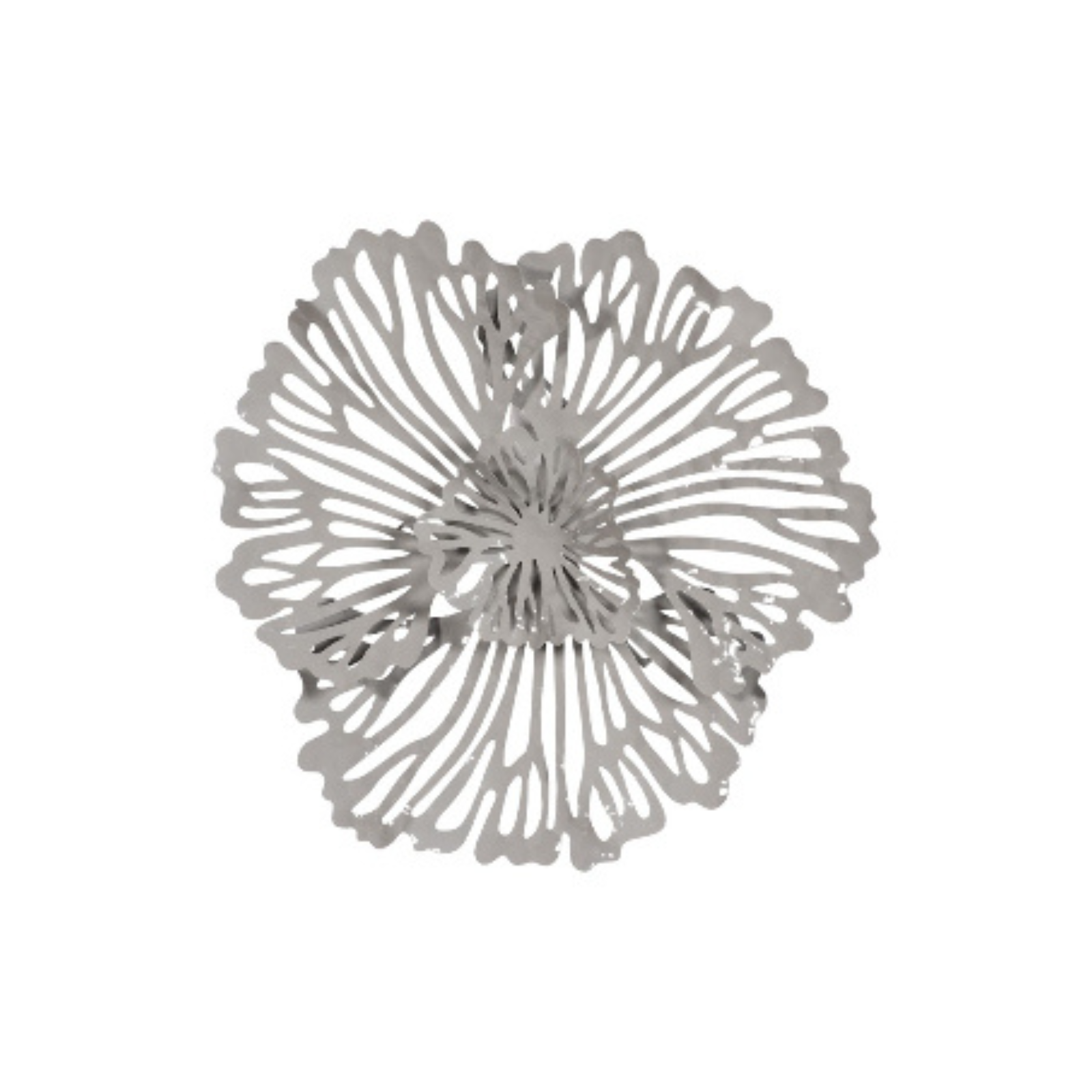 Sculpted Metal Floral Wall Art