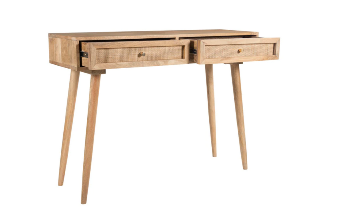 Caned Drawer Desk