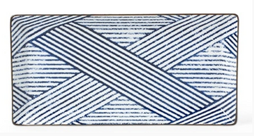 Aizome Shima Rectangle Plate