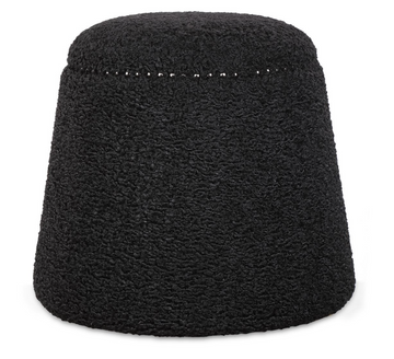 Faux Shearling Ottoman