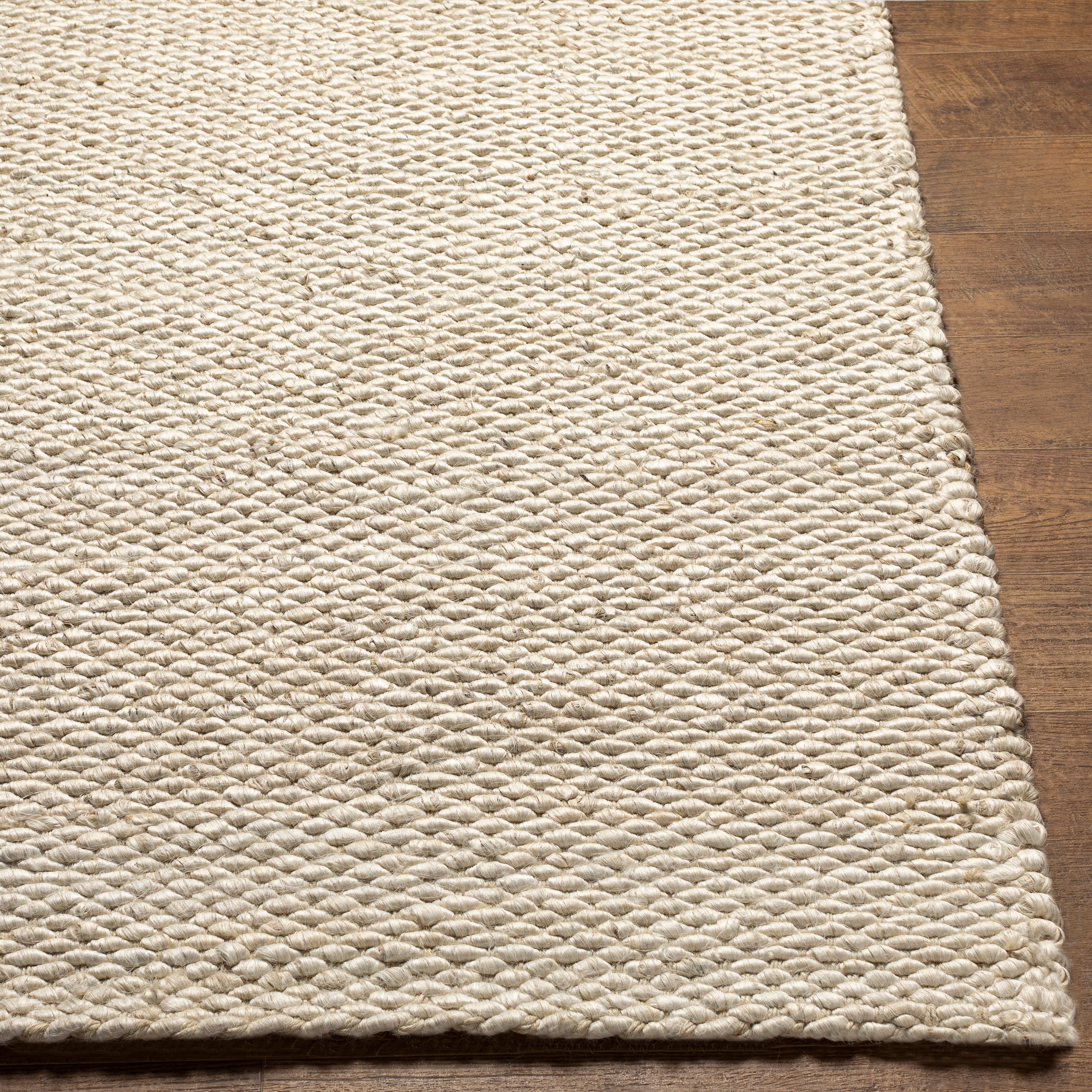 Coil Bleached Jute Rug